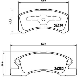 P16011 BREMBO Комплект тормозных колодок, дисковый тормоз