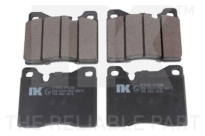 221503 NK Комплект тормозных колодок, дисковый тормоз
