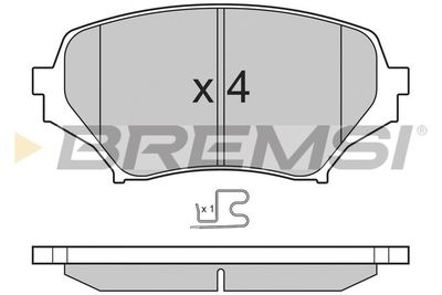 BP3260 BREMSI Комплект тормозных колодок, дисковый тормоз