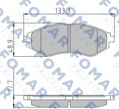 FO923181 FOMAR Friction Комплект тормозных колодок, дисковый тормоз