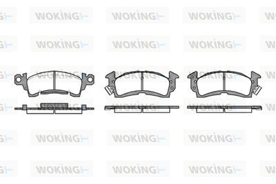 P410300 WOKING Комплект тормозных колодок, дисковый тормоз