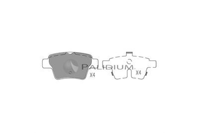 P11096 ASHUKI by Palidium Комплект тормозных колодок, дисковый тормоз