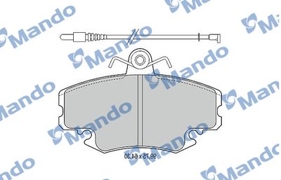 MBF015076 MANDO Комплект тормозных колодок, дисковый тормоз