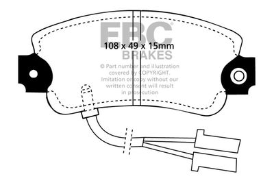 DP653 EBC Brakes Комплект тормозных колодок, дисковый тормоз