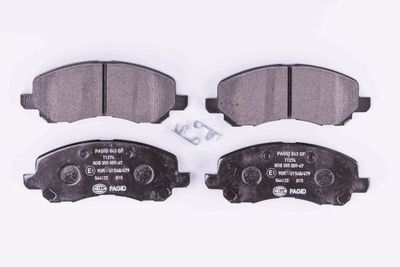 8DB355009671 HELLA PAGID Комплект тормозных колодок, дисковый тормоз