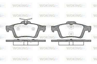 P942330 WOKING Комплект тормозных колодок, дисковый тормоз