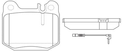FP0874E FIT Комплект тормозных колодок, дисковый тормоз