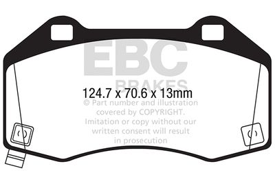 DPX2286 EBC Brakes Комплект тормозных колодок, дисковый тормоз