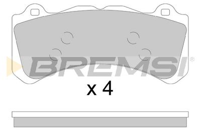 BP3896 BREMSI Комплект тормозных колодок, дисковый тормоз