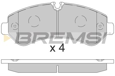 BP3864 BREMSI Комплект тормозных колодок, дисковый тормоз