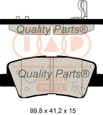 70421111 IAP QUALITY PARTS Комплект тормозных колодок, дисковый тормоз