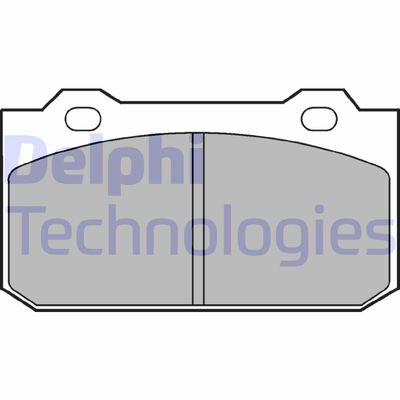 LP418 DELPHI Комплект тормозных колодок, дисковый тормоз