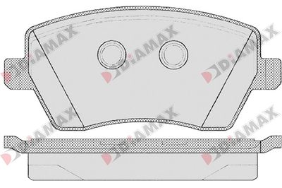 N09015 DIAMAX Комплект тормозных колодок, дисковый тормоз