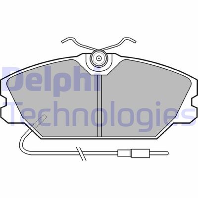LP542 DELPHI Комплект тормозных колодок, дисковый тормоз