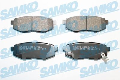 5SP1577 SAMKO Комплект тормозных колодок, дисковый тормоз