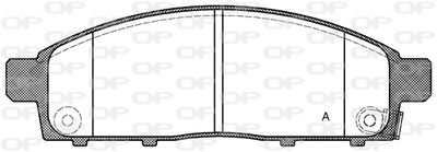 BPA124201 OPEN PARTS Комплект тормозных колодок, дисковый тормоз