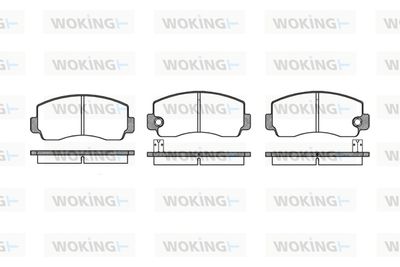 P194310 WOKING Комплект тормозных колодок, дисковый тормоз