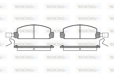 P197324 WOKING Комплект тормозных колодок, дисковый тормоз