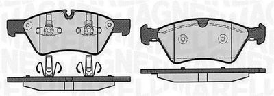 363916060639 MAGNETI MARELLI Комплект тормозных колодок, дисковый тормоз