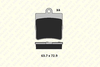 2191915304 KALE Комплект тормозных колодок, дисковый тормоз
