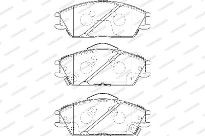 WBP21012B WAGNER Комплект тормозных колодок, дисковый тормоз