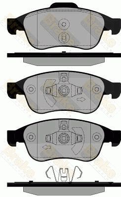 PA1834 Brake ENGINEERING Комплект тормозных колодок, дисковый тормоз