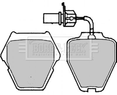 BBP2198 BORG & BECK Комплект тормозных колодок, дисковый тормоз