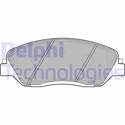 LP2048 DELPHI Комплект тормозных колодок, дисковый тормоз