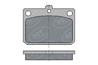 SP159PR SCT - MANNOL Комплект тормозных колодок, дисковый тормоз
