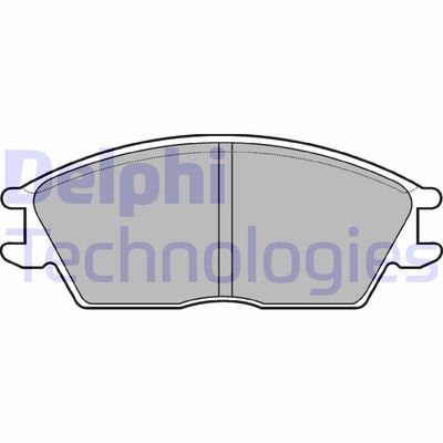 LP593 DELPHI Комплект тормозных колодок, дисковый тормоз