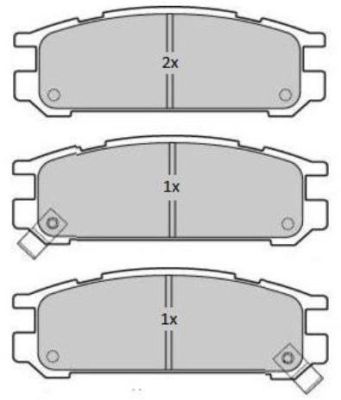 FBP1773 FREMAX Комплект тормозных колодок, дисковый тормоз