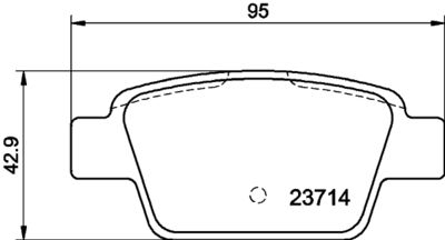 PCP1213 DON Комплект тормозных колодок, дисковый тормоз