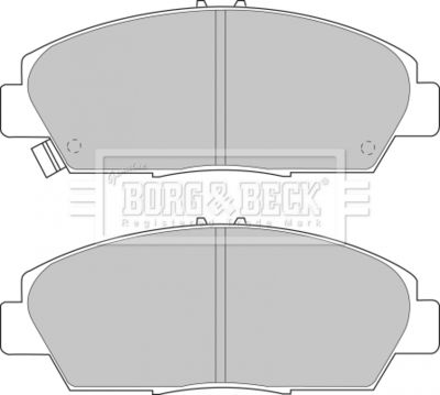 BBP1398 BORG & BECK Комплект тормозных колодок, дисковый тормоз