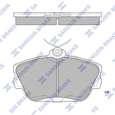 SP1268 Hi-Q Комплект тормозных колодок, дисковый тормоз