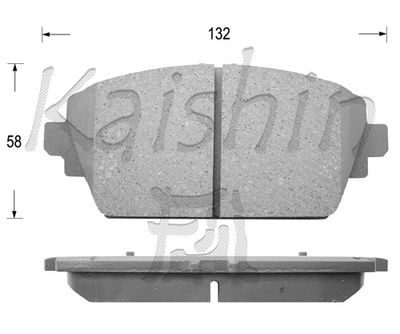 FK1247 KAISHIN Комплект тормозных колодок, дисковый тормоз