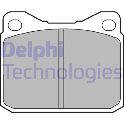 LP84 DELPHI Комплект тормозных колодок, дисковый тормоз