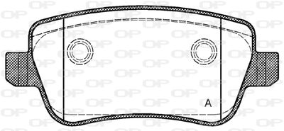 BPA117800 OPEN PARTS Комплект тормозных колодок, дисковый тормоз