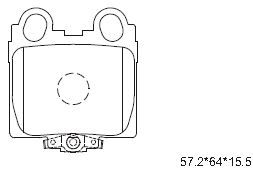 KD2722 ASIMCO Комплект тормозных колодок, дисковый тормоз
