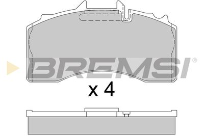 BP7340 BREMSI Комплект тормозных колодок, дисковый тормоз