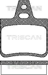 811038933 TRISCAN Комплект тормозных колодок, дисковый тормоз