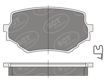 SP346PR SCT - MANNOL Комплект тормозных колодок, дисковый тормоз