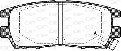 BPA040502 OPEN PARTS Комплект тормозных колодок, дисковый тормоз