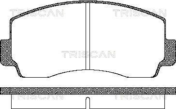 811042021 TRISCAN Комплект тормозных колодок, дисковый тормоз
