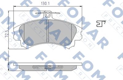 FO638081 FOMAR Friction Комплект тормозных колодок, дисковый тормоз