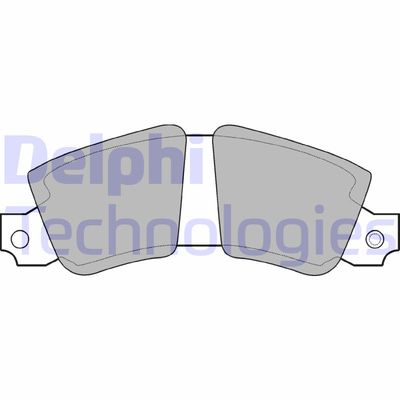 LP149 DELPHI Комплект тормозных колодок, дисковый тормоз