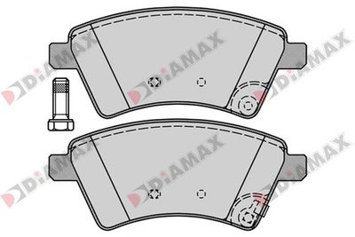 N09378 DIAMAX Комплект тормозных колодок, дисковый тормоз