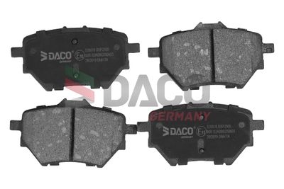 320618 DACO Germany Комплект тормозных колодок, дисковый тормоз