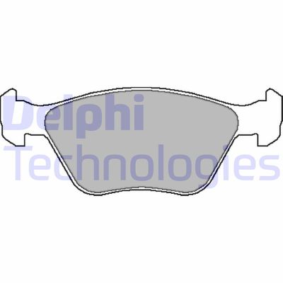 LP1602 DELPHI Комплект тормозных колодок, дисковый тормоз