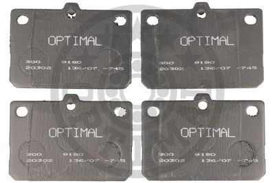 9180 OPTIMAL Комплект тормозных колодок, дисковый тормоз
