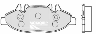 LVXL1269 MOTAQUIP Комплект тормозных колодок, дисковый тормоз